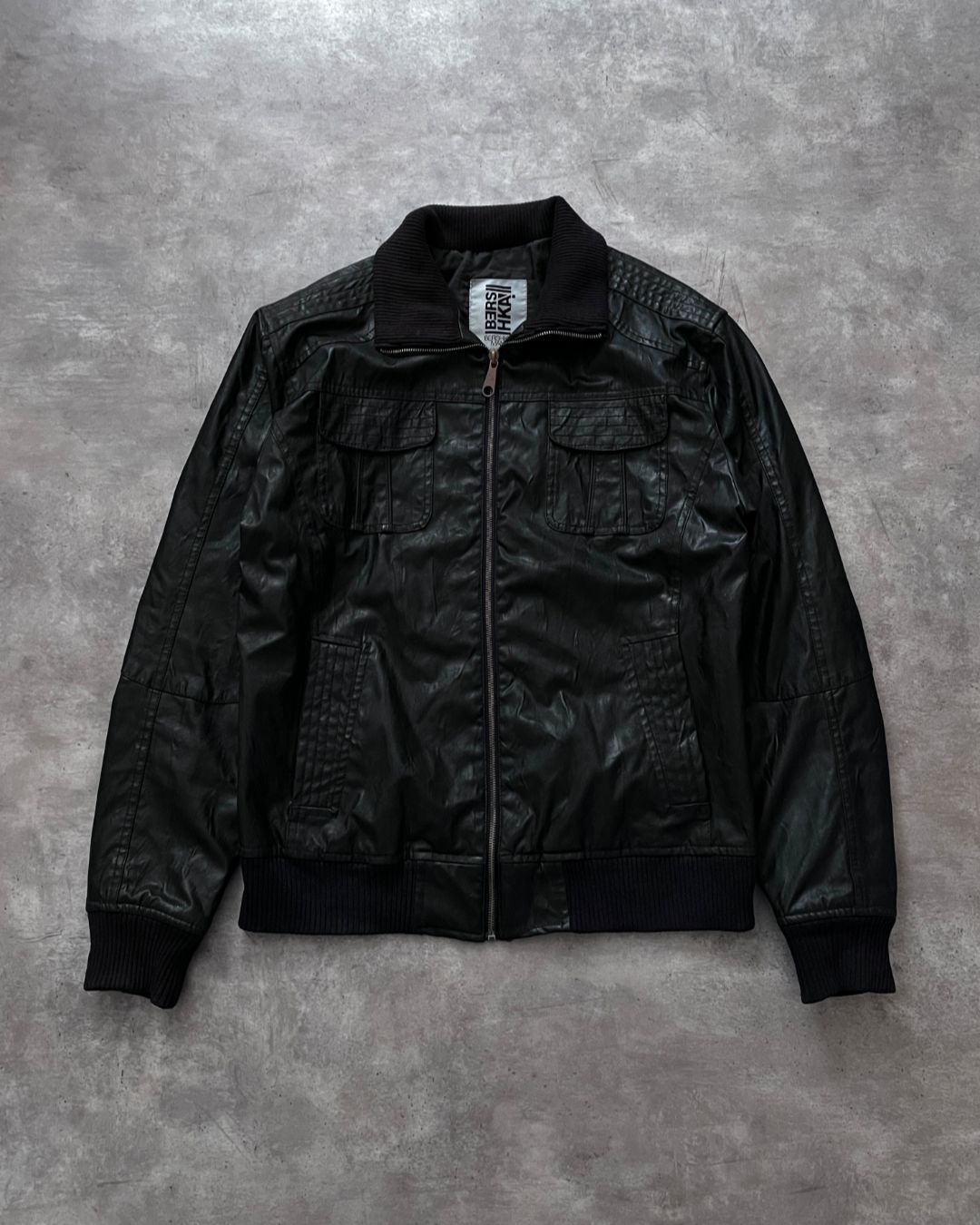 BERSHKA LEATHER JACKET (L)