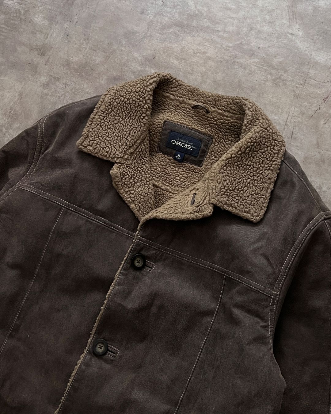 COWBOY LEATHER WESTERN JACKET (XL)