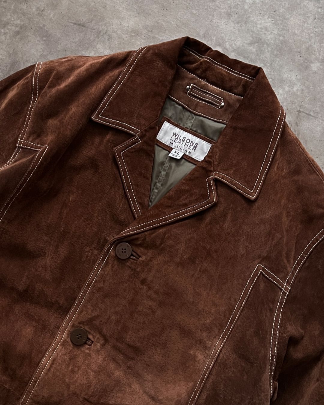 COWBOY LEATHER HUNTER JACKT OFF WHITE (XL)