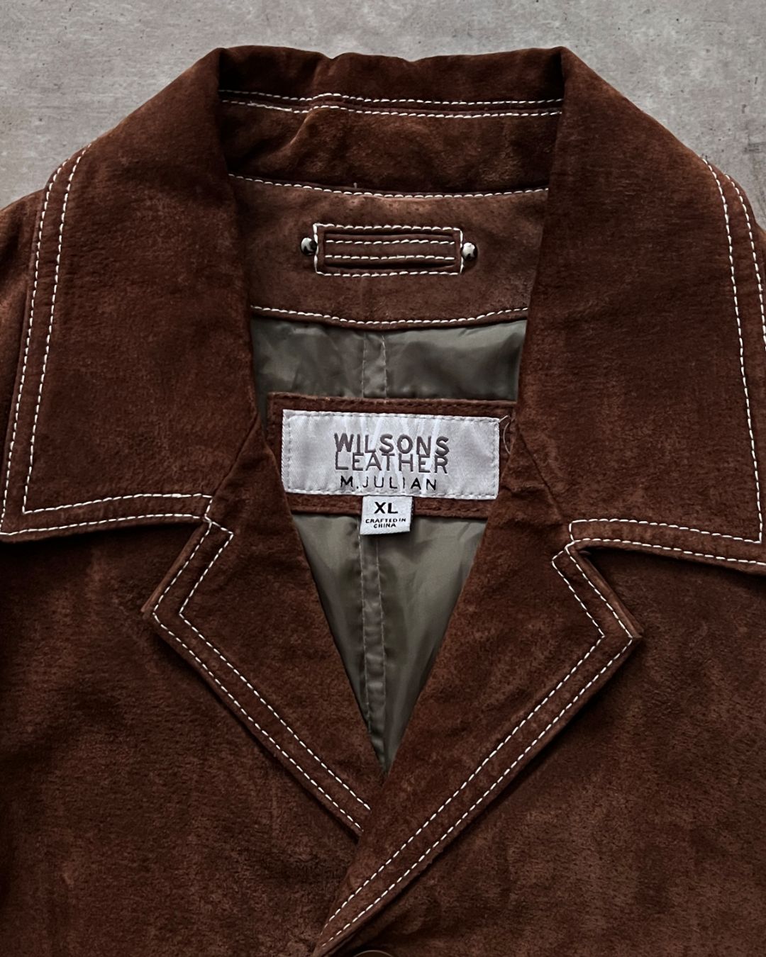 COWBOY LEATHER HUNTER JACKT OFF WHITE (XL)