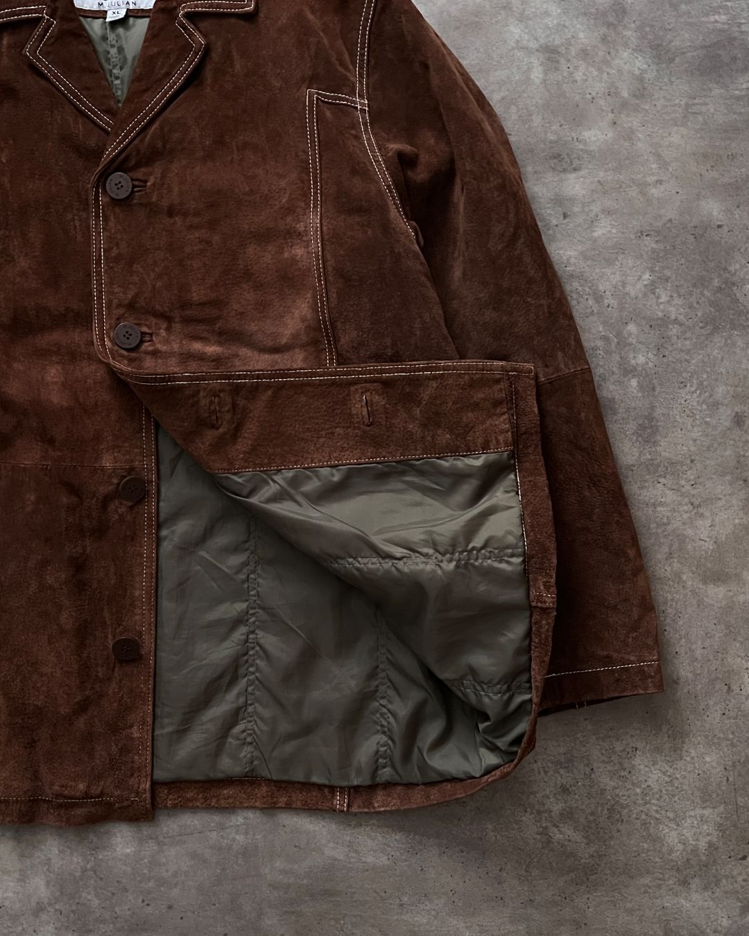 COWBOY LEATHER HUNTER JACKT OFF WHITE (XL)