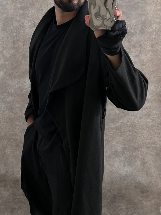 Capa tipo gabardina black (S)