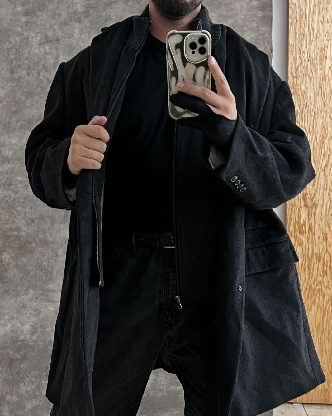 BLACK GABARDINA DOUBLE (3XL)