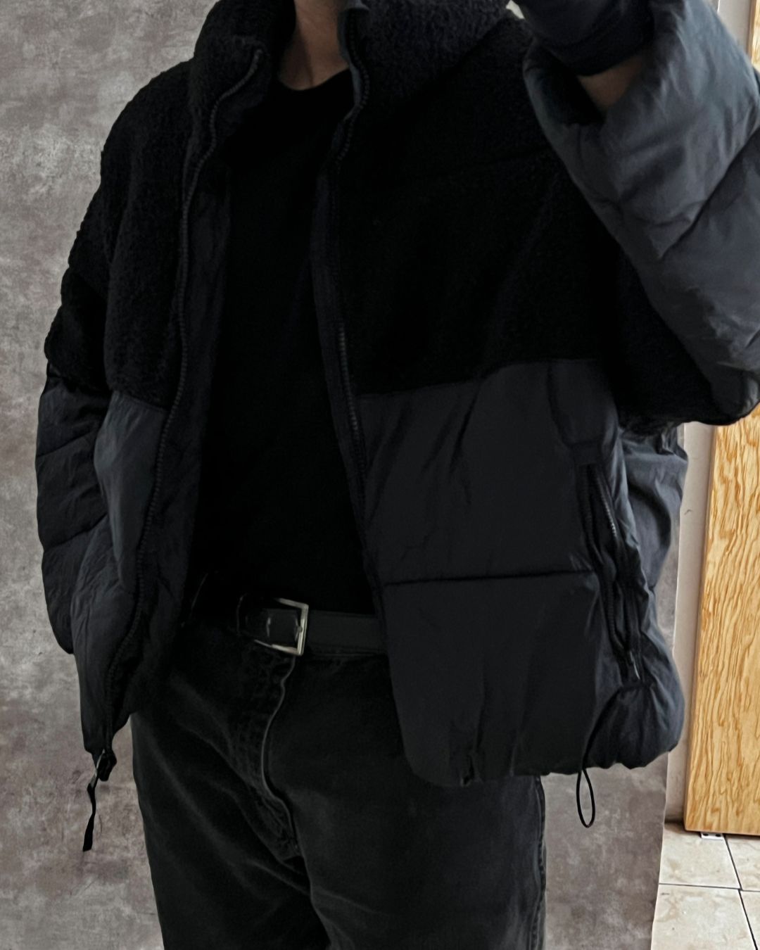 PUFFER JACKET CROPPED FIT (L)