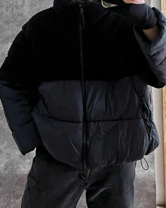 PUFFER JACKET CROPPED FIT (L)