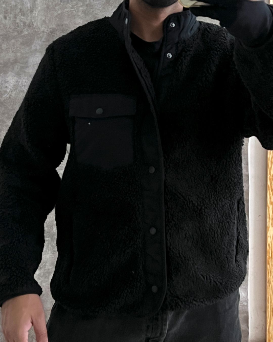 SHERPA BLACK JACKET (L)