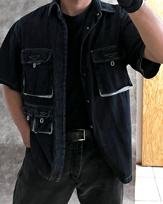 DENIM FISH SHIRT (M)