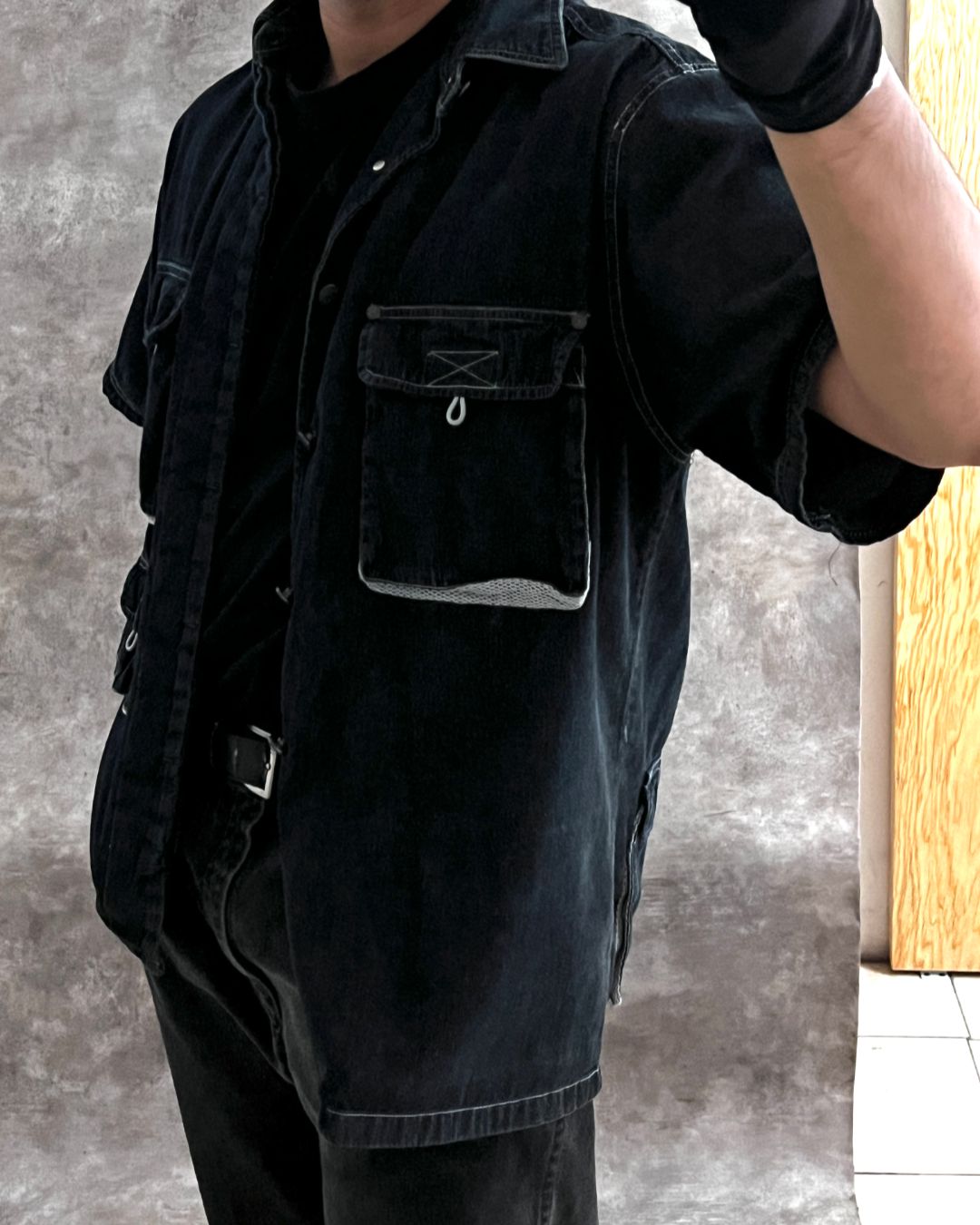 DENIM FISH SHIRT (M)