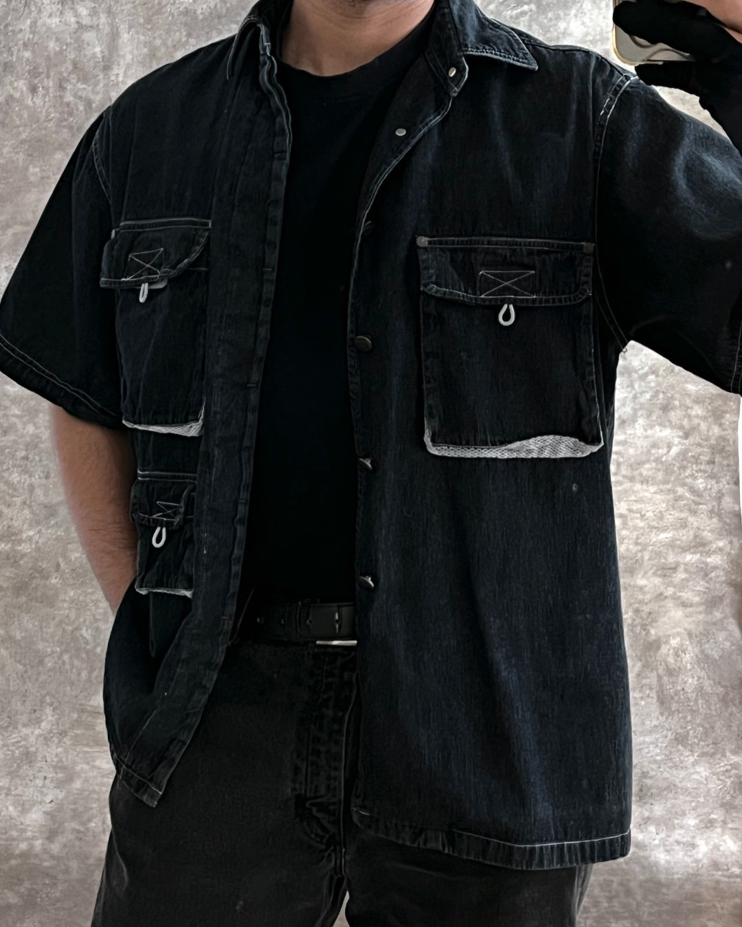 DENIM FISH SHIRT (M)