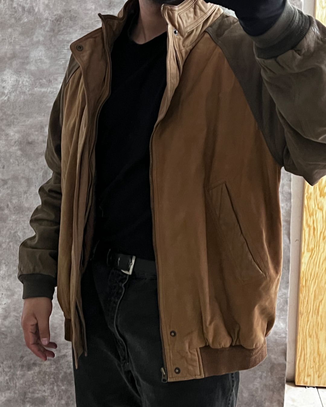 RETRO LEATHER JACKET (L)