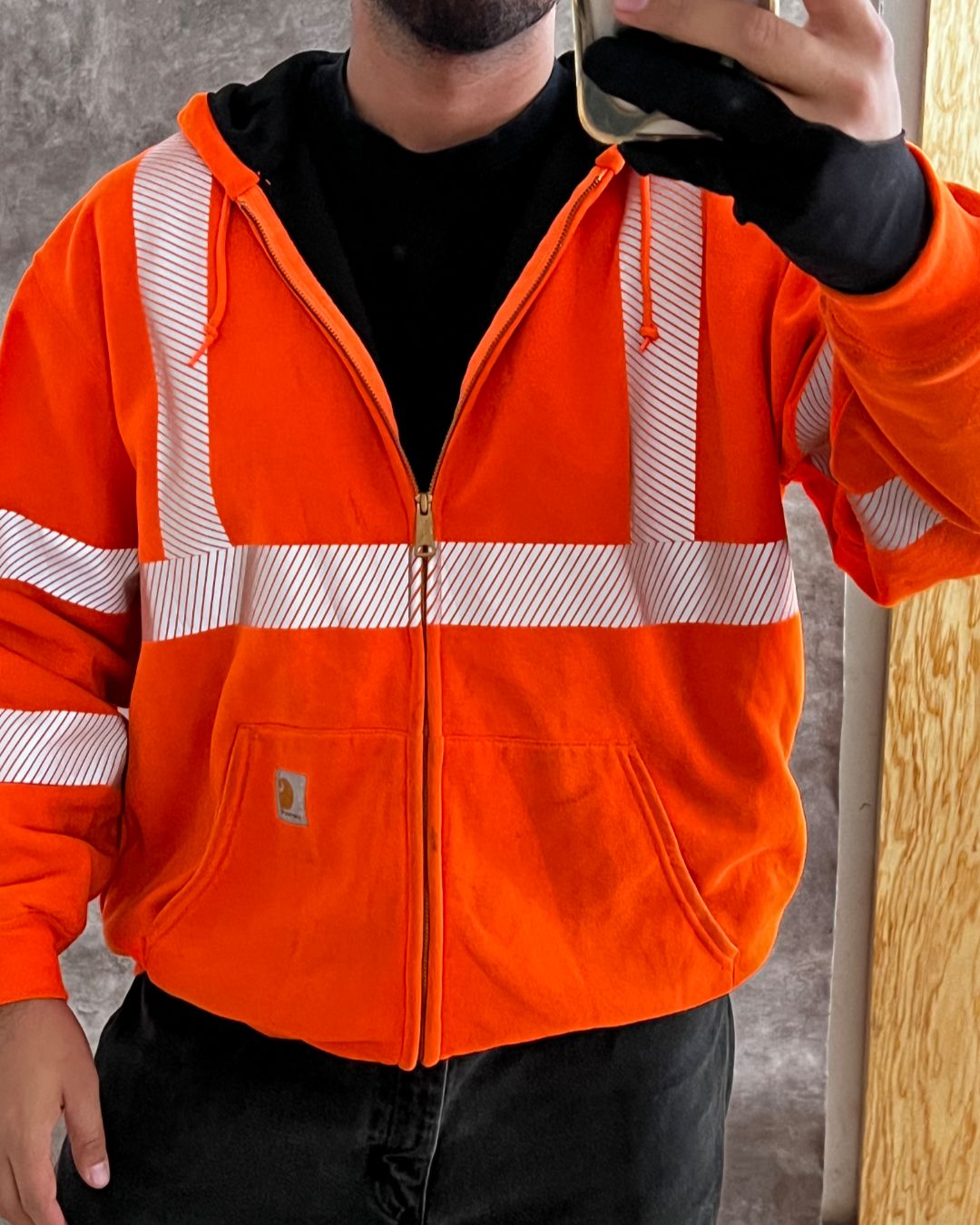 REFLECTIVE WORK HOODIE CARHARTT (L)