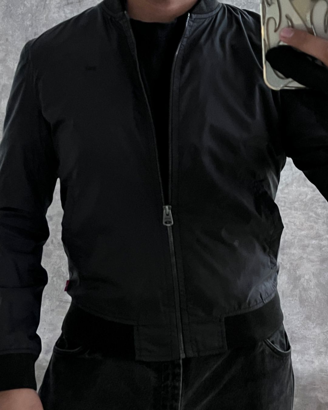 BLACK BOMBER JACKET LEVI'S (S)