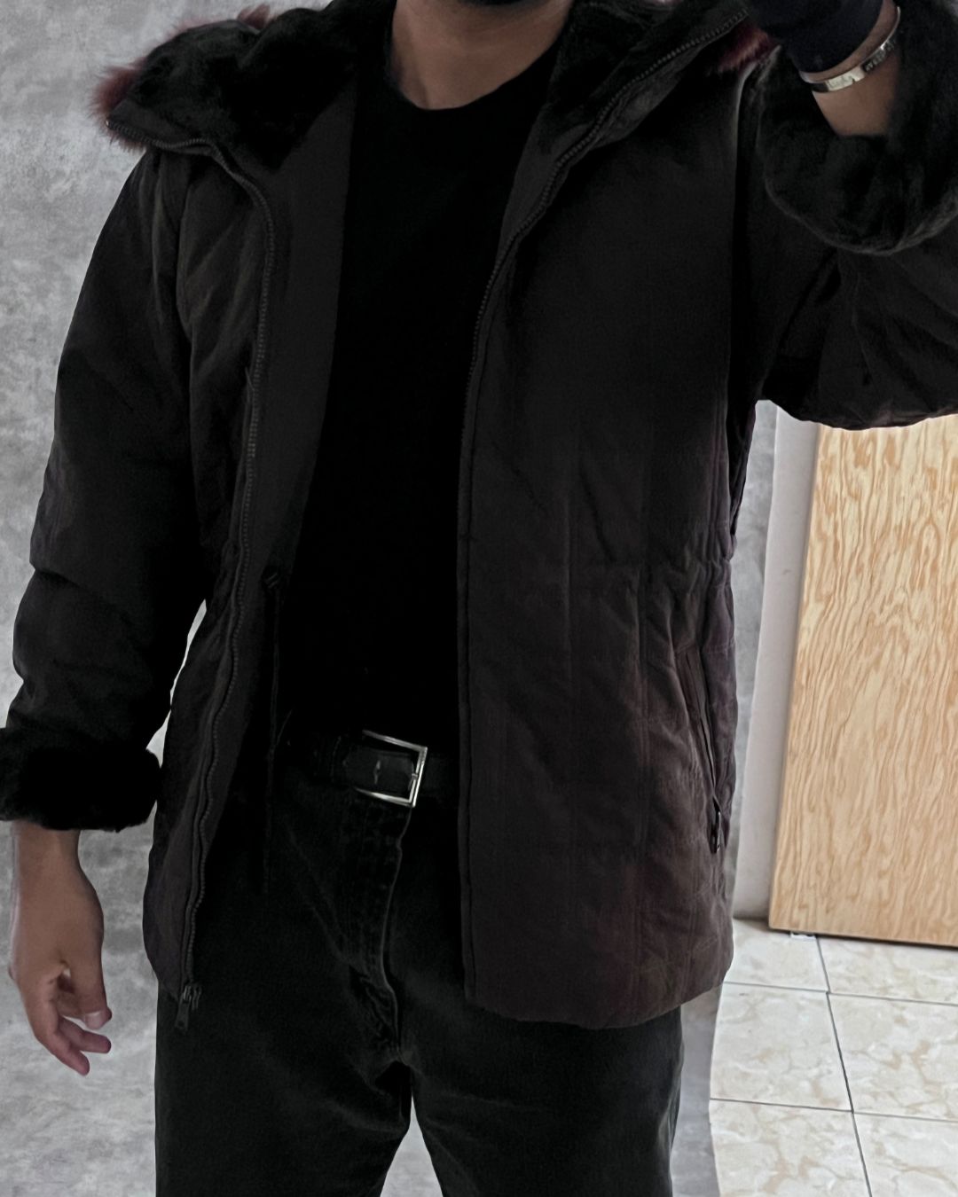 KOREAN PUFFER FOX JACKET (XS/S)