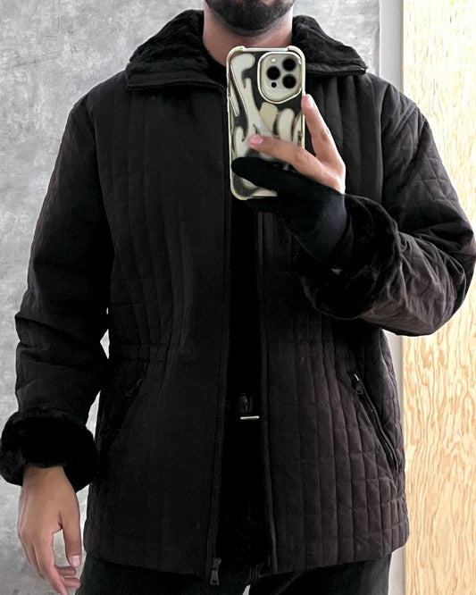 CLASSIC FAUX FUR JACKET (M)