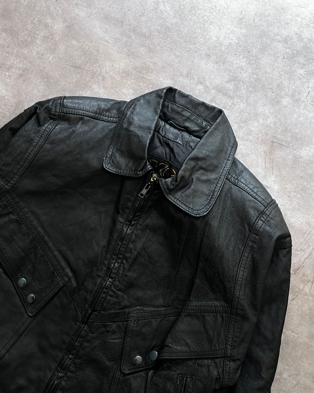 KID BOMBER LEATHER JACKET (L)