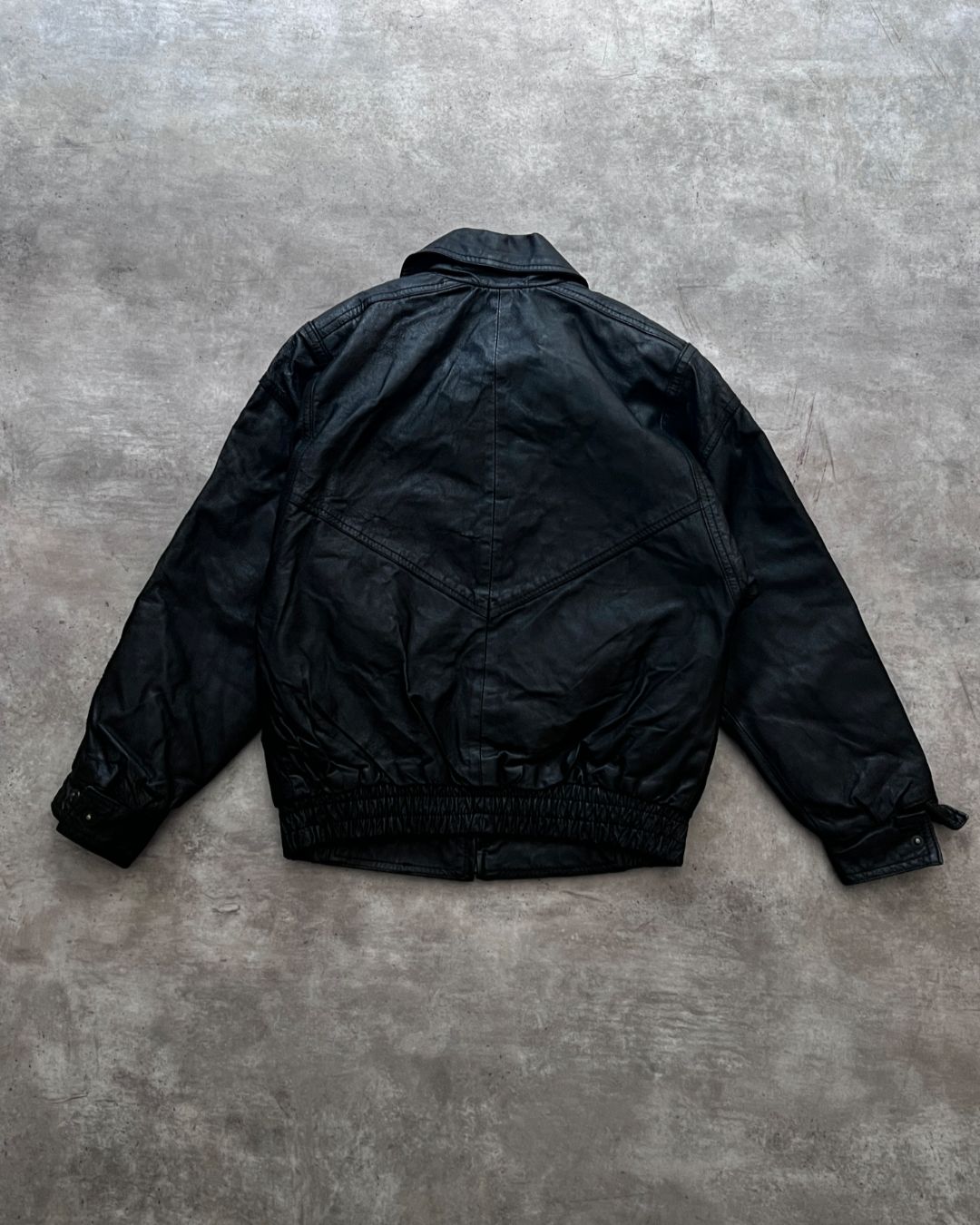 KID BOMBER LEATHER JACKET (L)