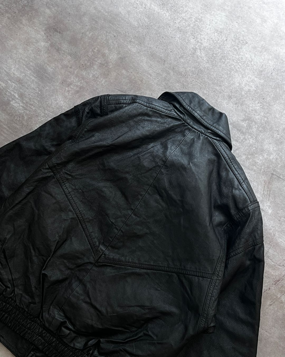 KID BOMBER LEATHER JACKET (L)