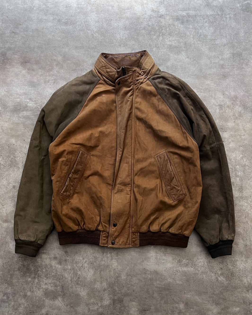 RETRO LEATHER JACKET (L)