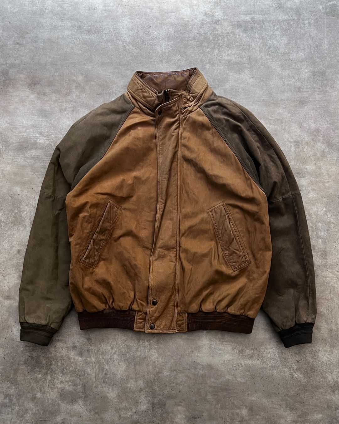 RETRO LEATHER JACKET (L)