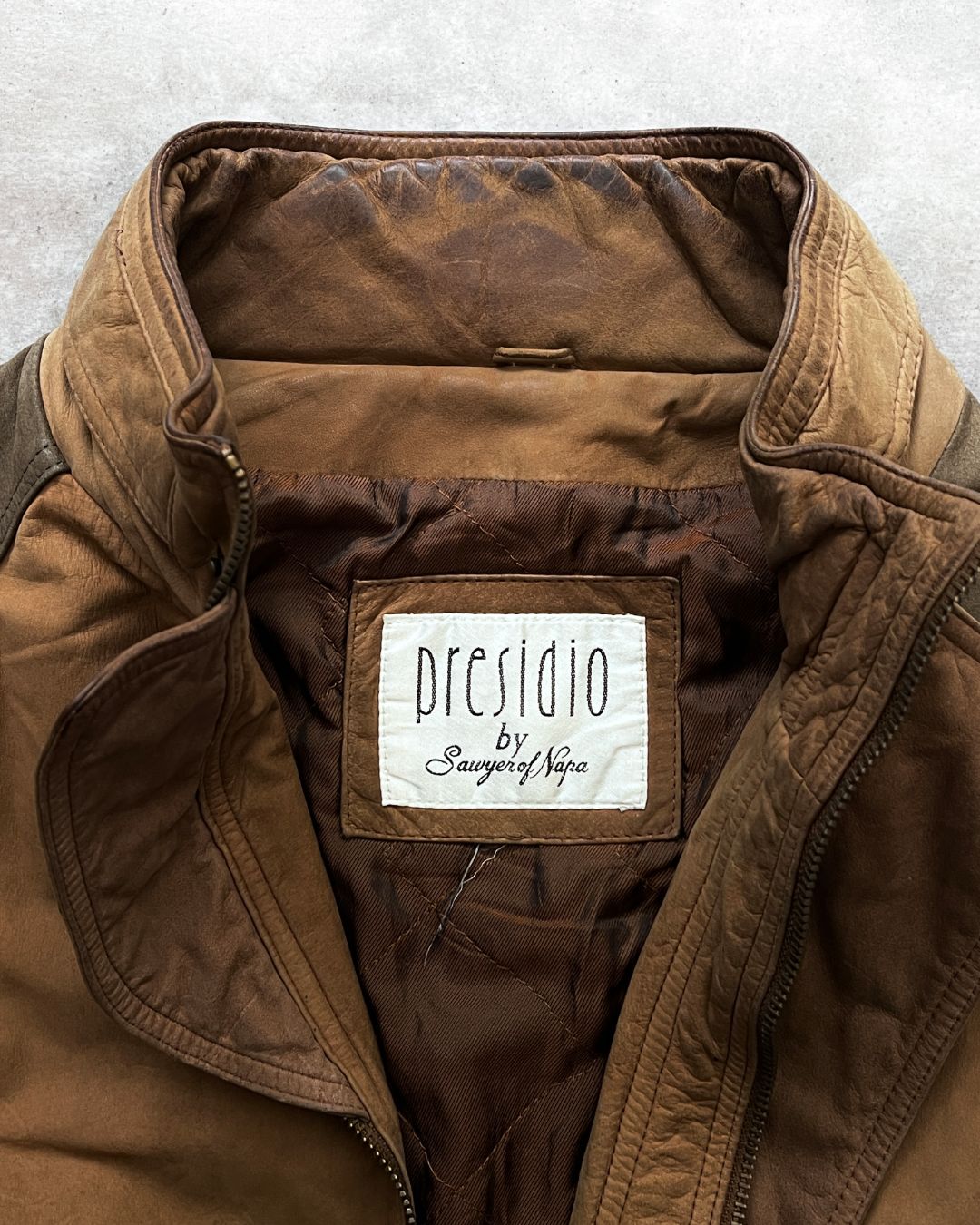 RETRO LEATHER JACKET (L)