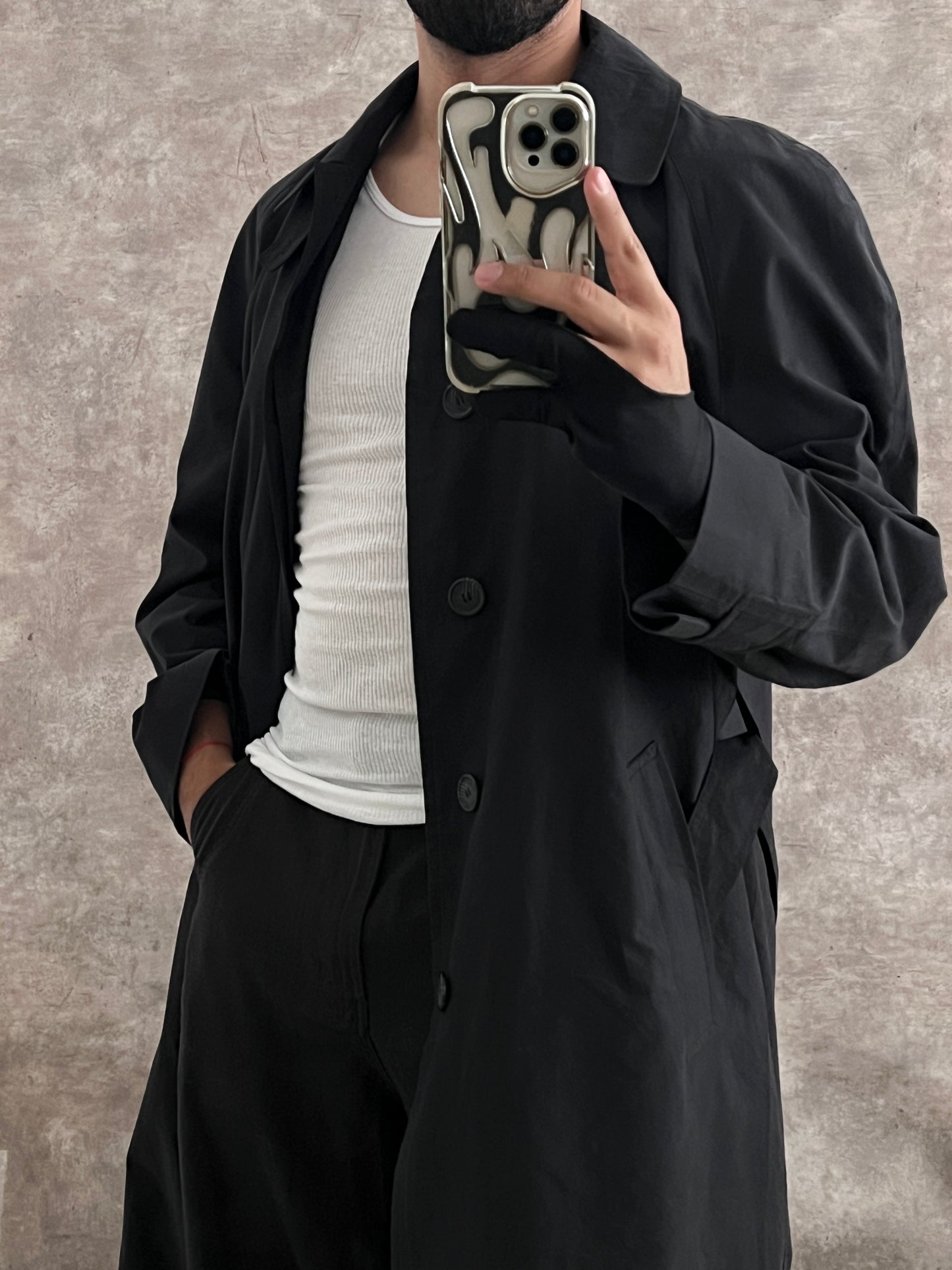 Gabardina Black Bank (M)
