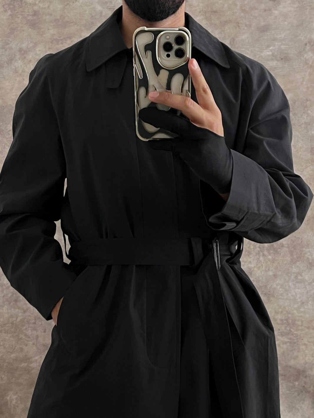 Gabardina Black Bank (M)