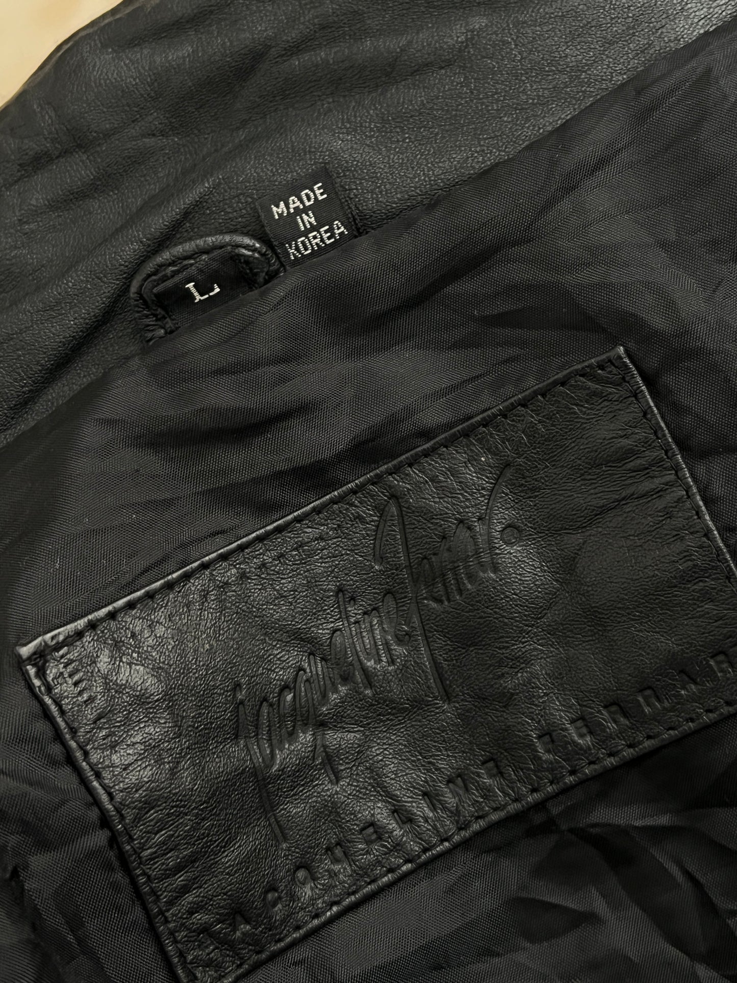 Leather Jacket Made in Korea (S/M)