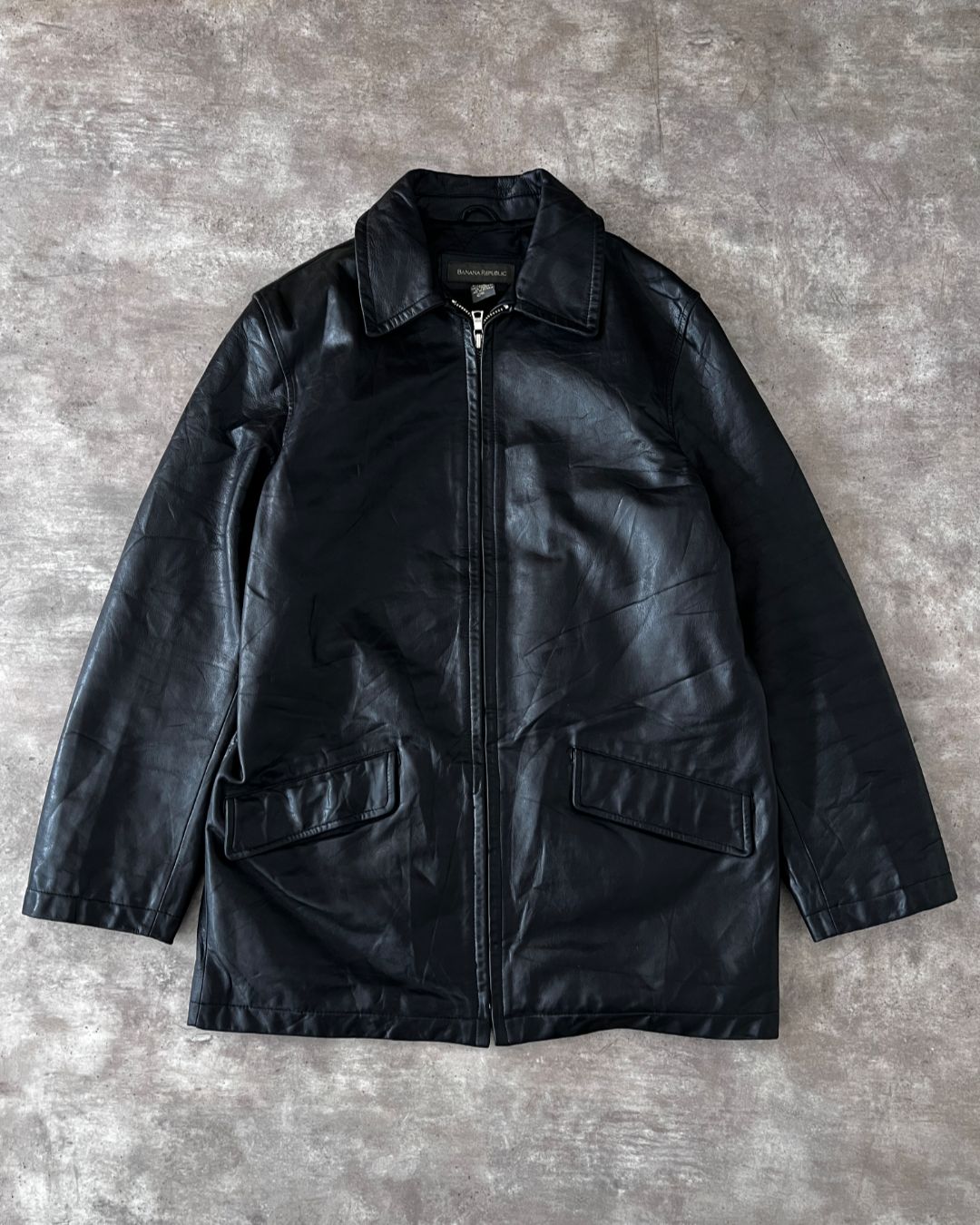 LEATHER GABARDINE BANANA REPUBLIC (S)