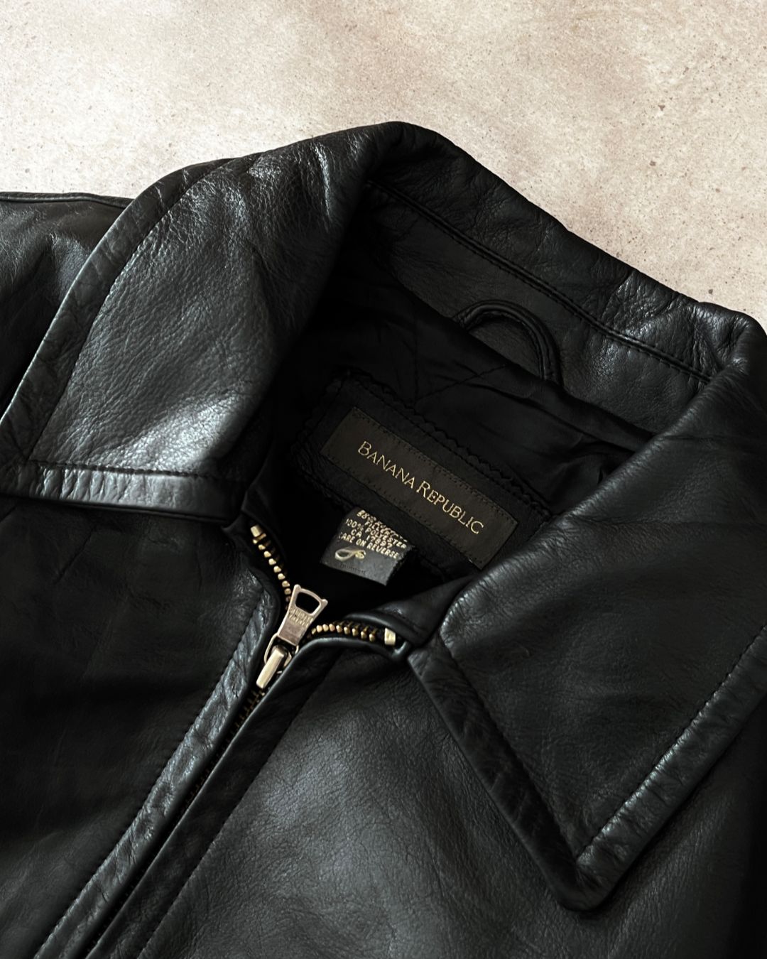 LEATHER GABARDINE BANANA REPUBLIC (S)