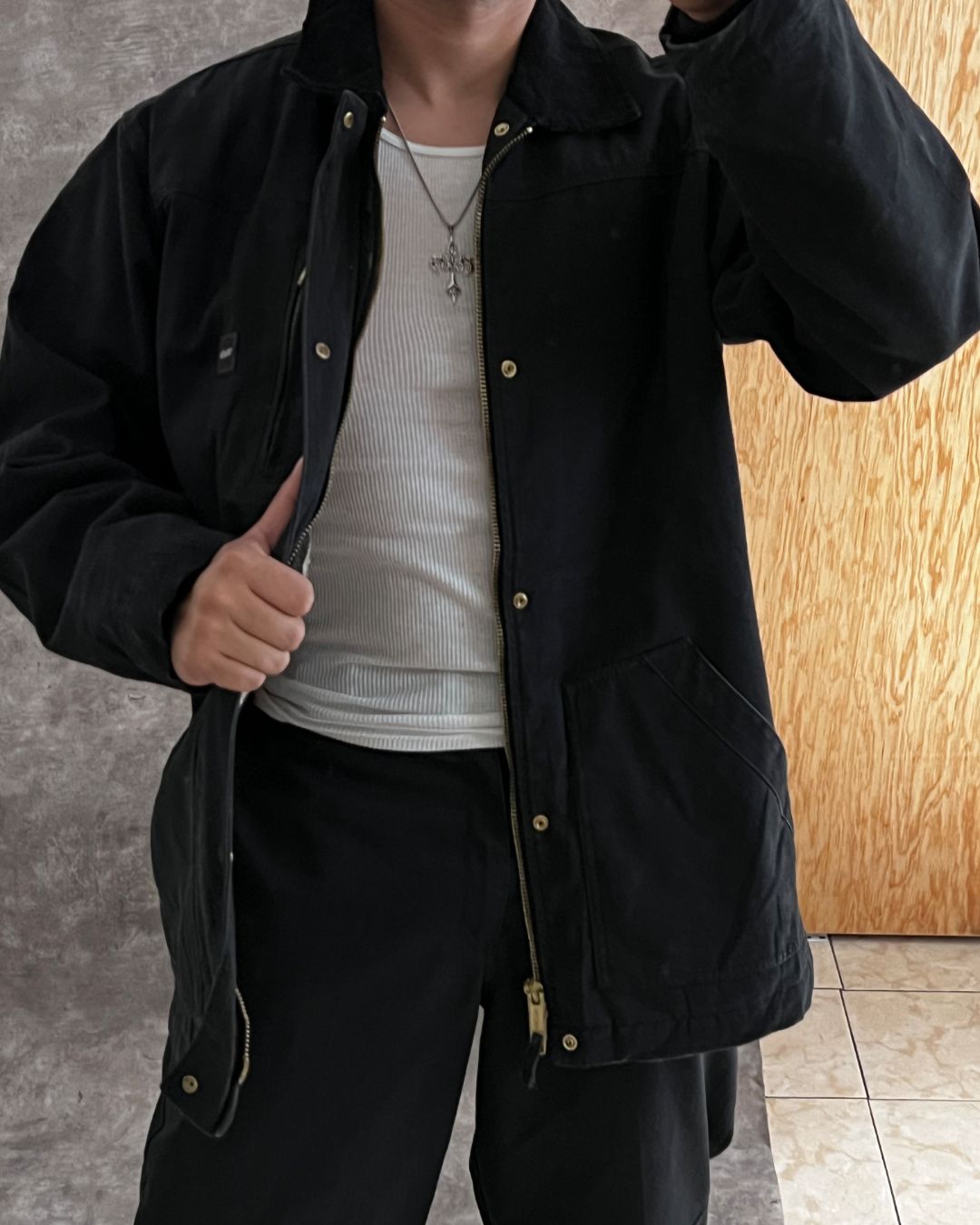 BLACK WORK HUNTER JACKET (L)