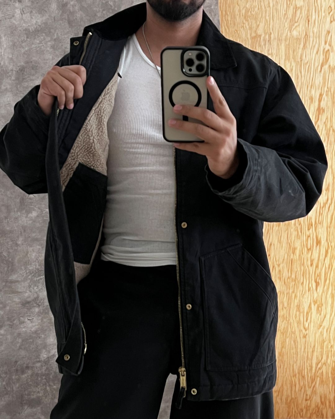 BLACK WORK HUNTER JACKET (L)