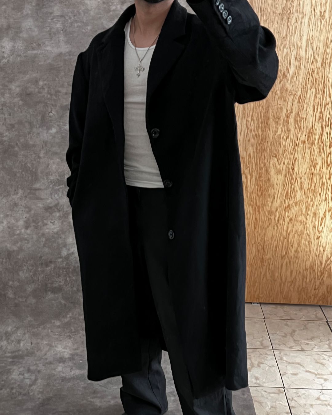 BLACK LONG GABARDINE (2XL)