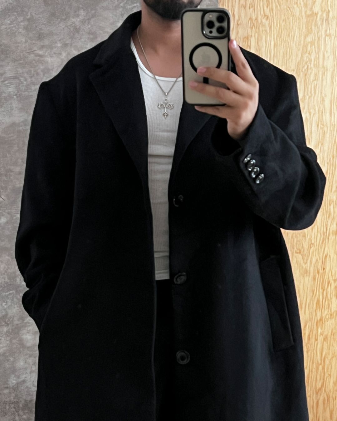 BLACK LONG GABARDINE (2XL)