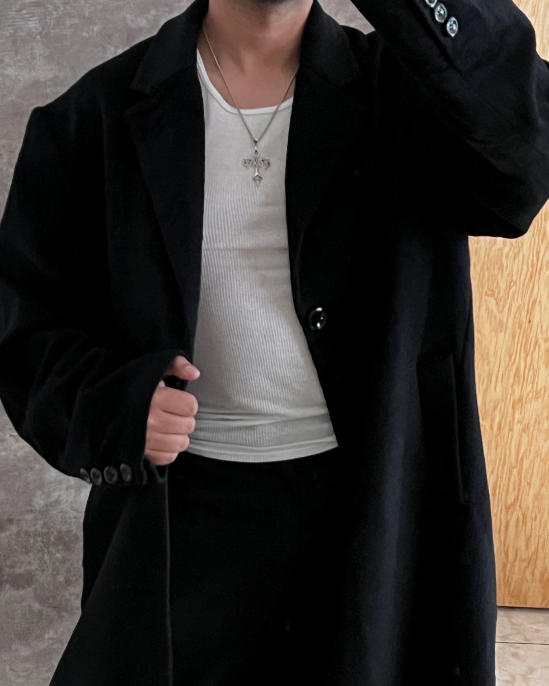 BLACK LONG GABARDINE (2XL)