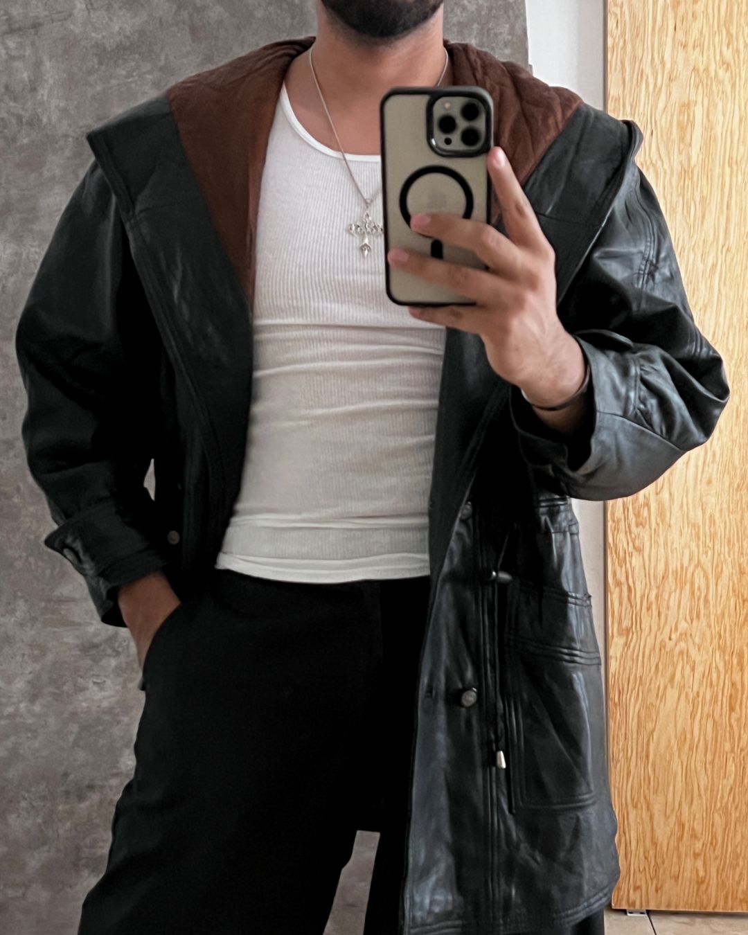 LEATHER LUXE GABARDINE (S)