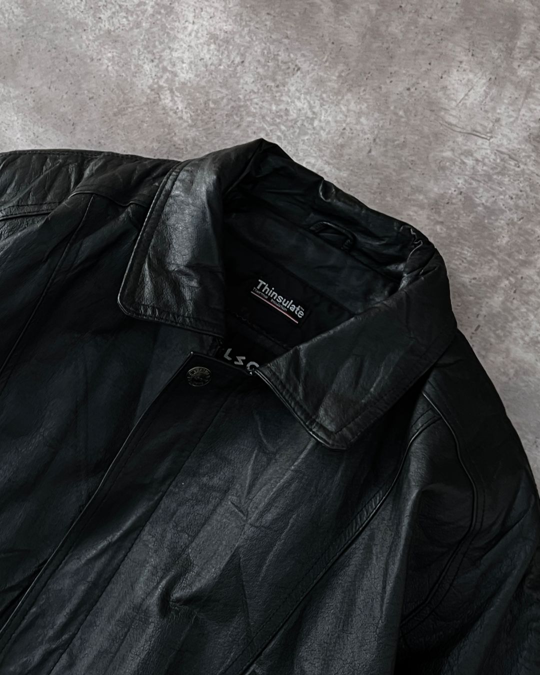 BOMBER LEATHER THERMIC JACKET (L)