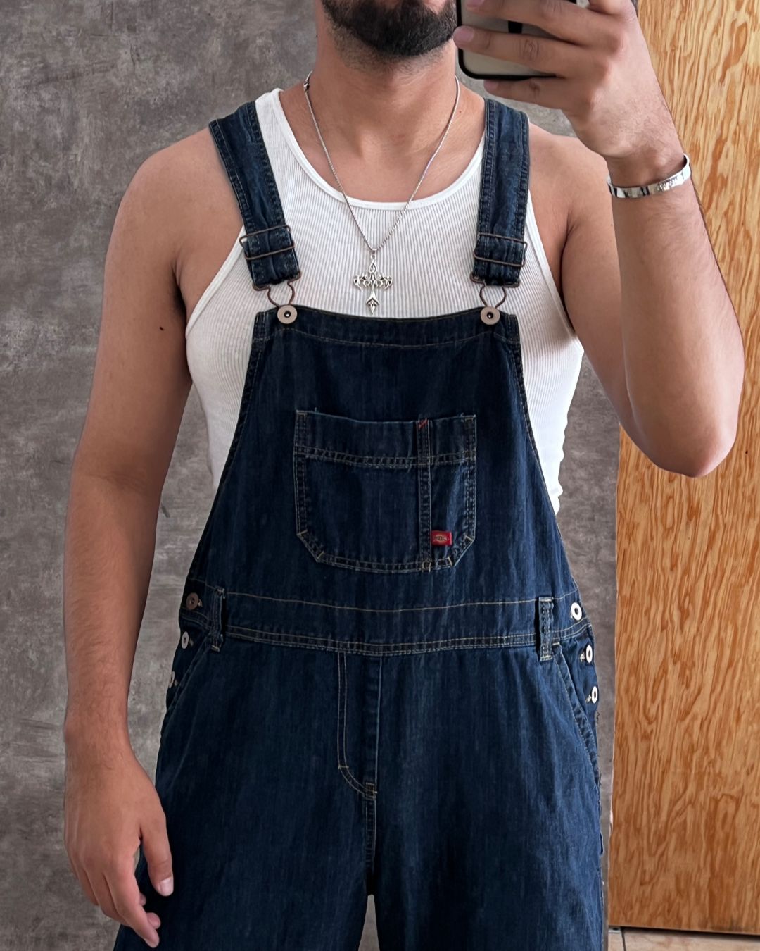 DICKIES DENIM OVERALL (M)