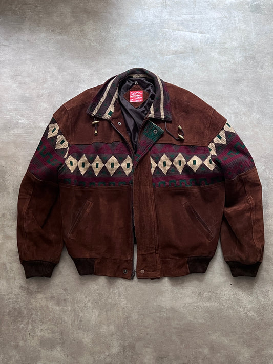 LEATHER COWBOY JACKET (L/M)