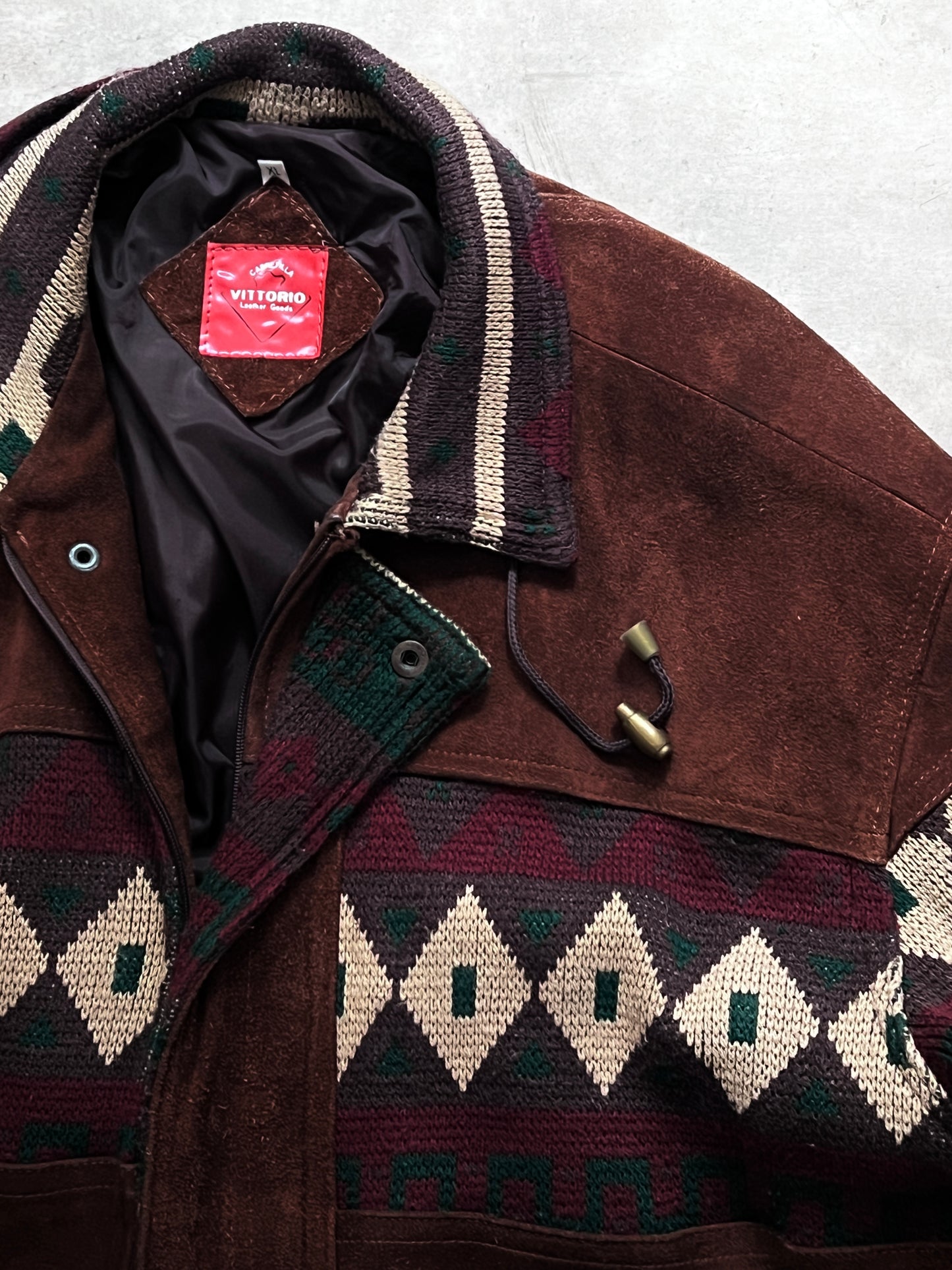 LEATHER COWBOY JACKET (L/M)