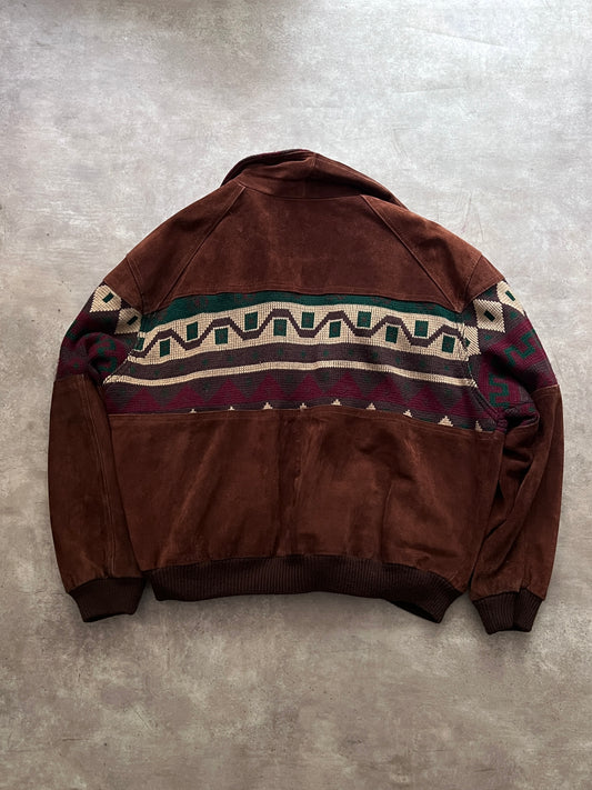 LEATHER COWBOY JACKET (L/M)