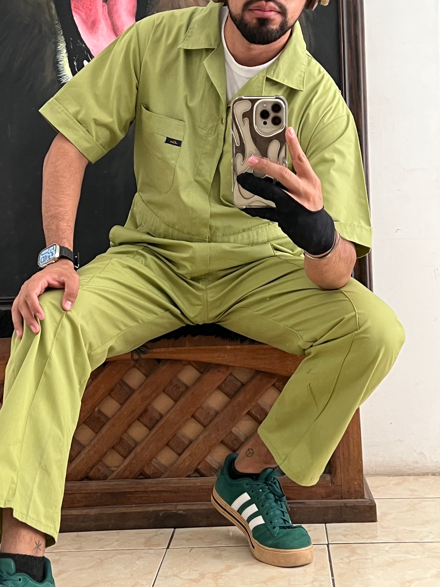 Green Overall Made in Hong Kong (L)