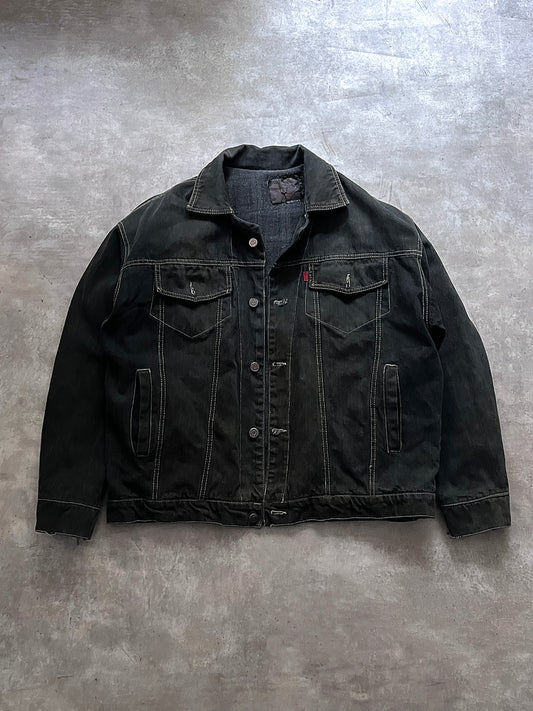BLACK DENIM JACKET LEV'S (L)