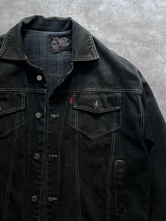 BLACK DENIM JACKET LEV'S (L)