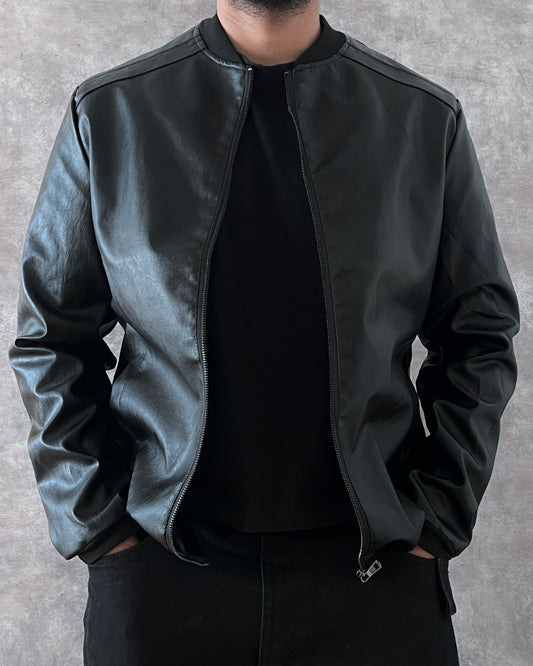 FAUX LEATHER JACKET (M)