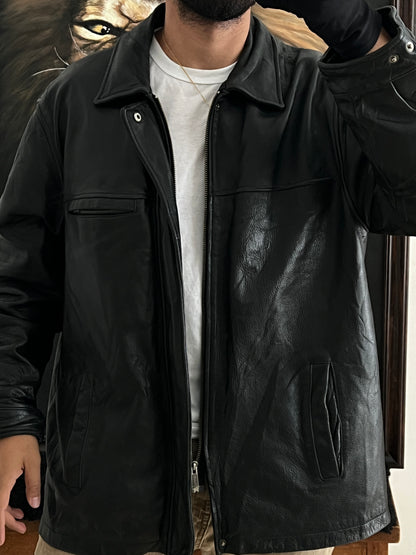 Black Leather jacket (L)