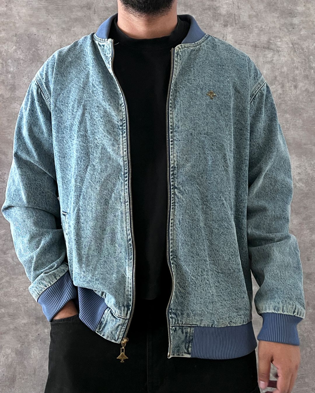LIFTED DENIM JACKET (L)