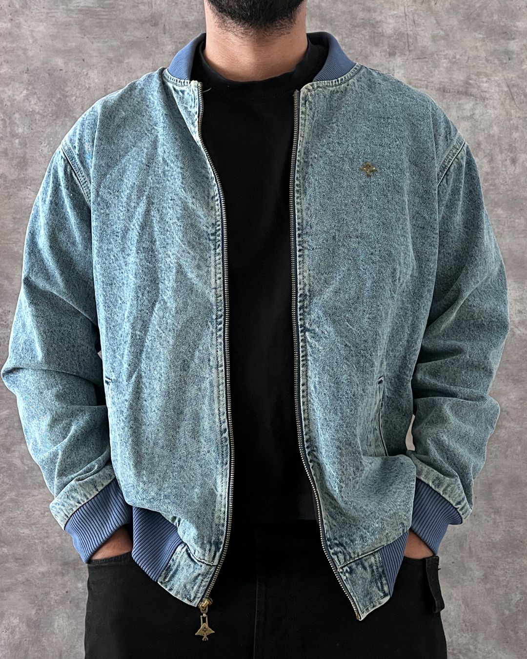 LIFTED DENIM JACKET (L)