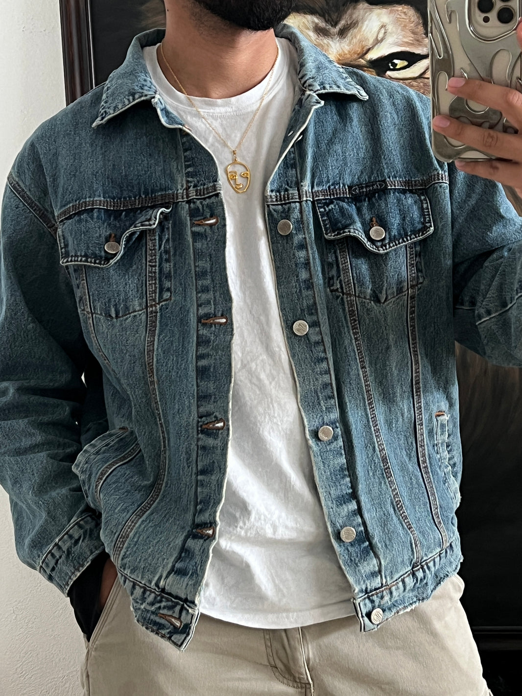 Vintage Denim Jacket (M)