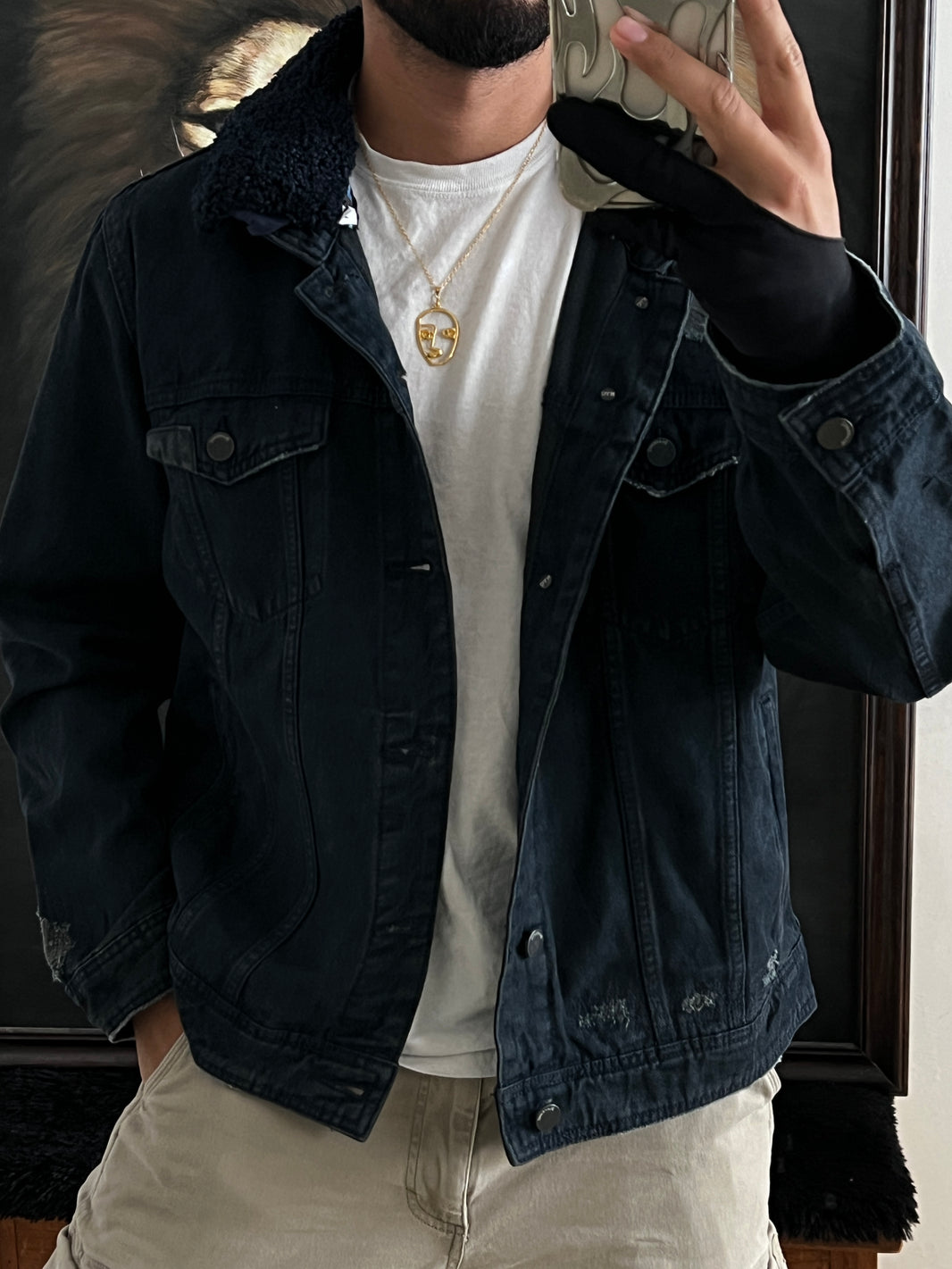 Blue denim jacket NY (M)