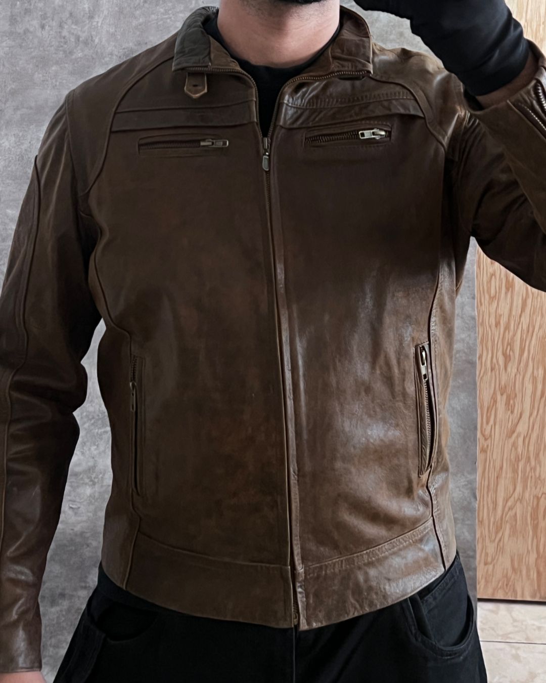 BK LEATHER JACKET (S)